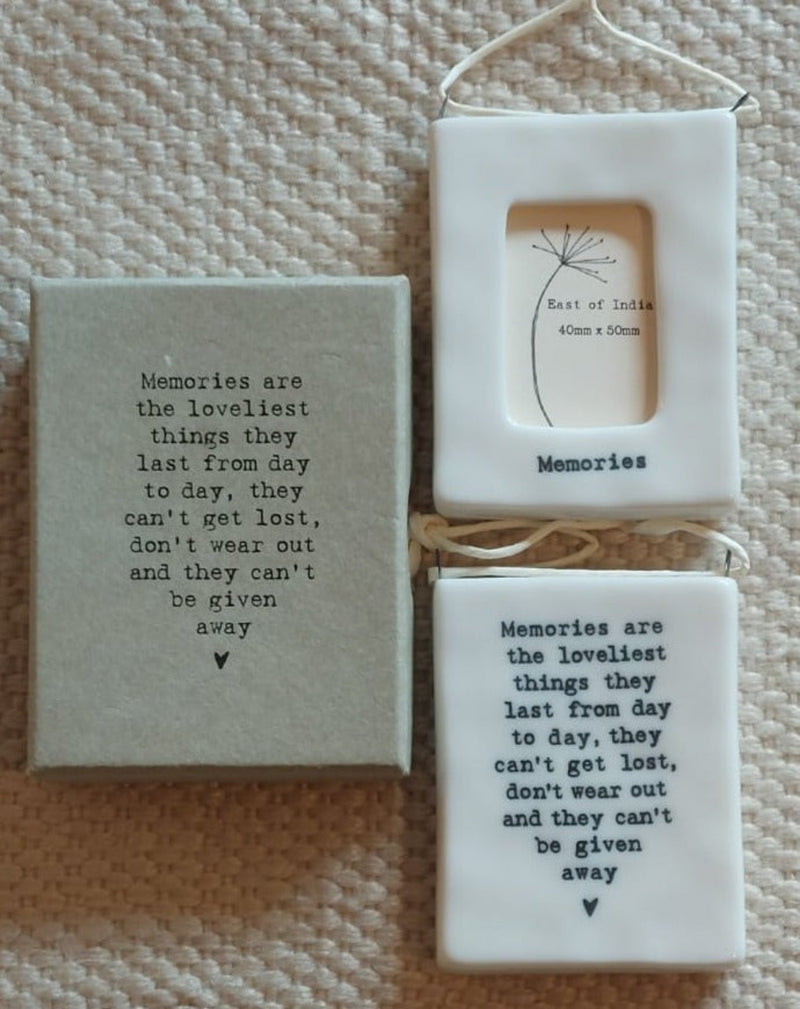 Porcelain Hanging Mini Frame