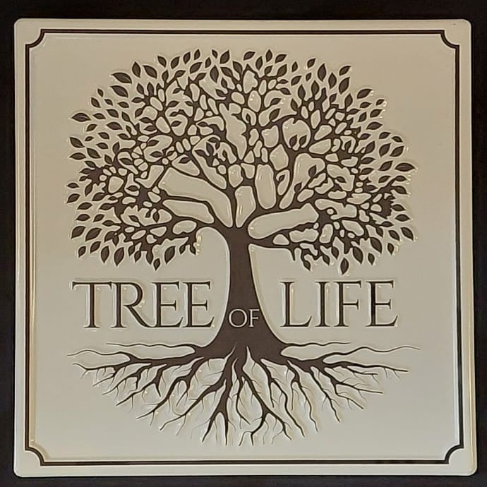 Metal Tree of Life Sign – Skincense