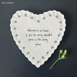 Porcelain Heart Coaster