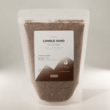 Fragranced Candle Sand - Mocha Brown - Crimson Crystal - 300g