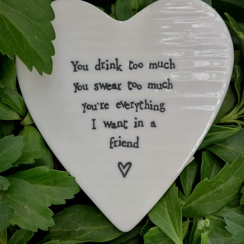 Heart Porcelain Coaster